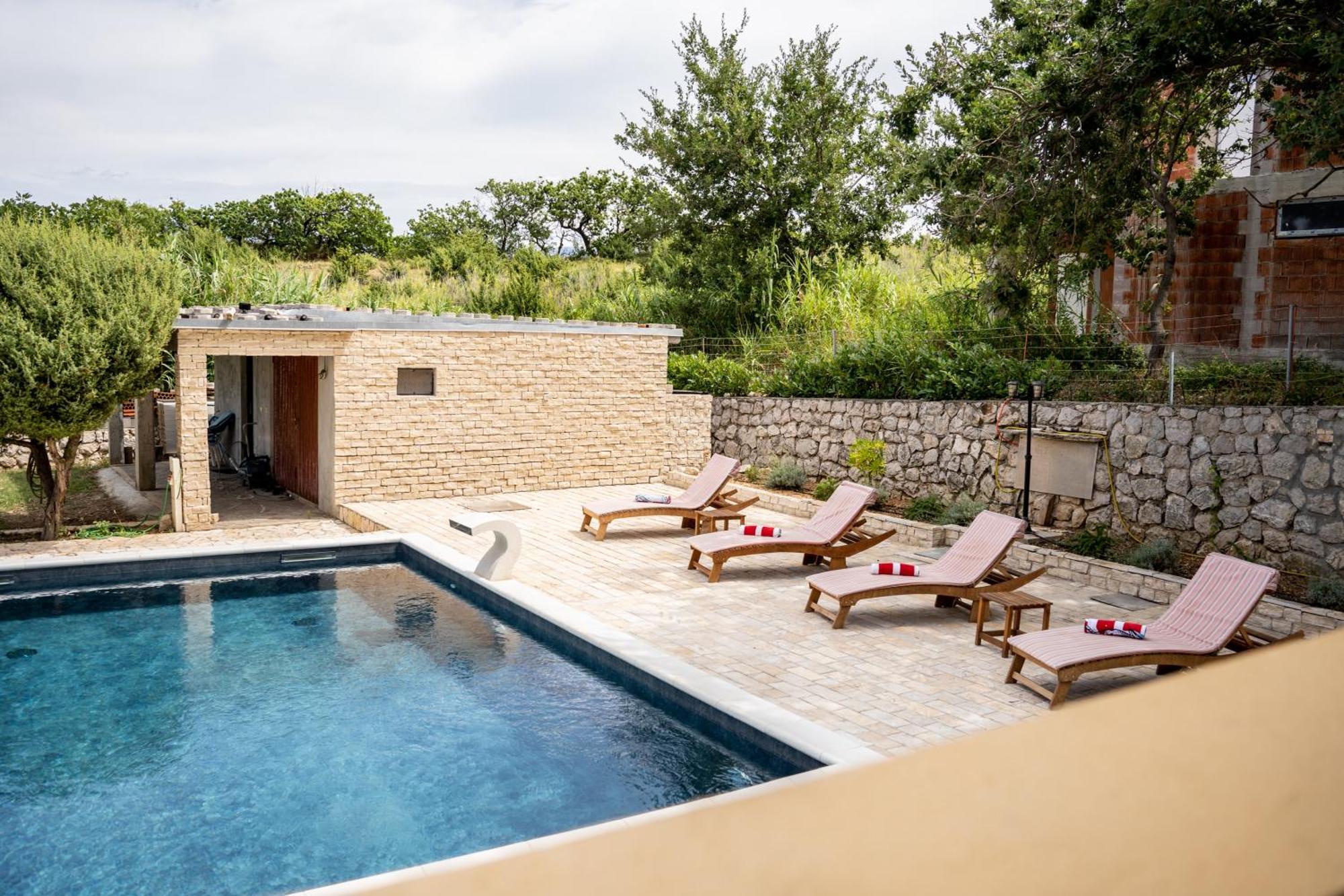 Villa Pag Dubrava Relax With Pool Bosana Exterior foto